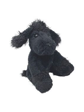 Ganz Webkinz Lil Kinz Black Poodle Plush Toy Stuffed Animal Puppy 6in No Code